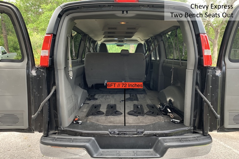 Chevrolet Express 15 Passenger With Two Rows Of Seats Removed