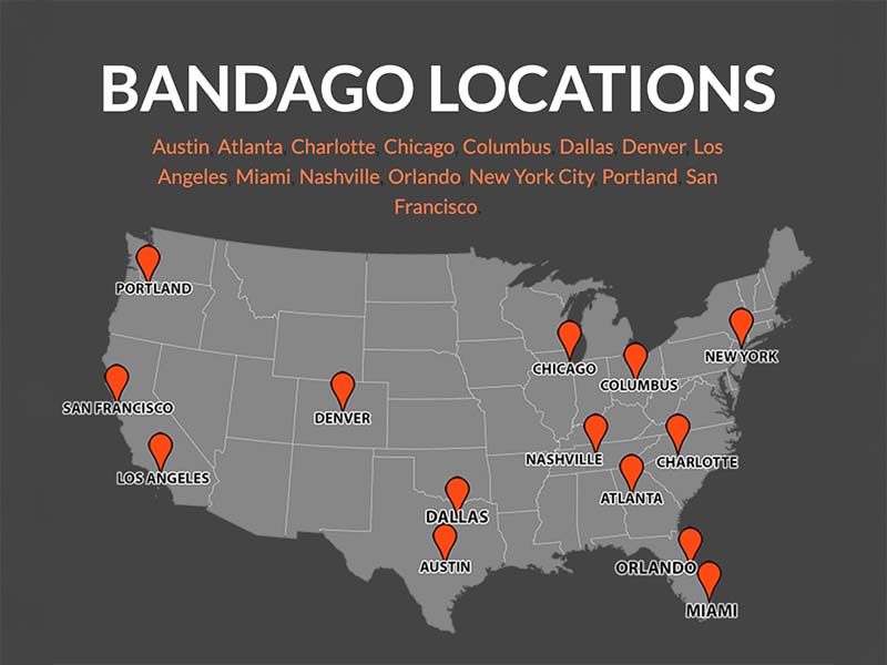 Bandago Locations Across The USA