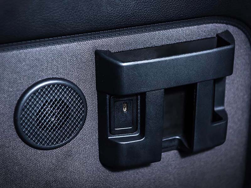 Every Row Has USB Ports And Cupholders