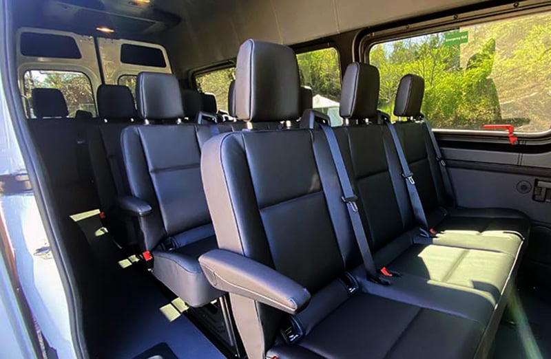 Leather Seating for 15 Passengers