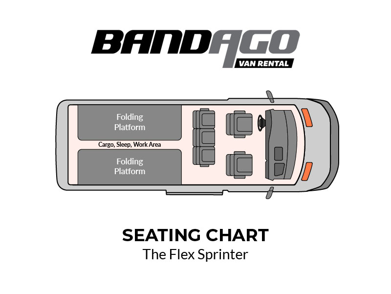Seating Chart - 5 Passengers