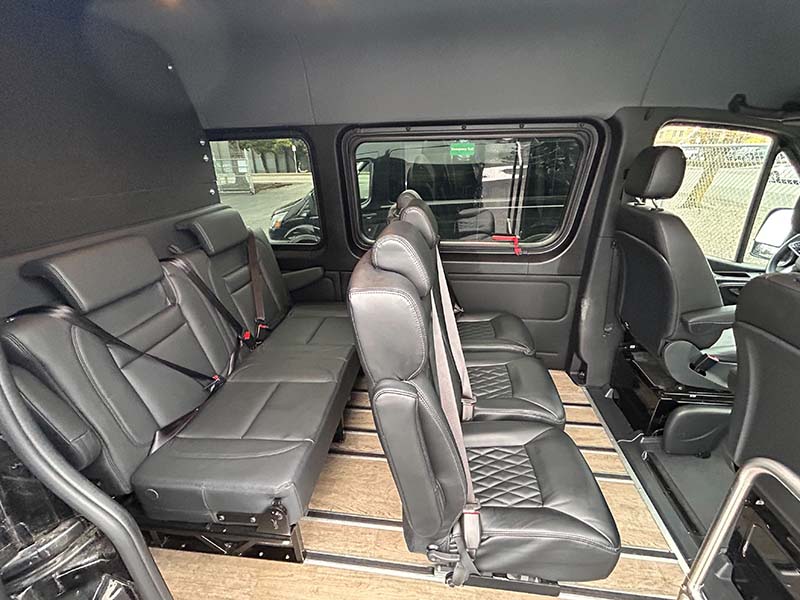 Plush seating for up to 8 people